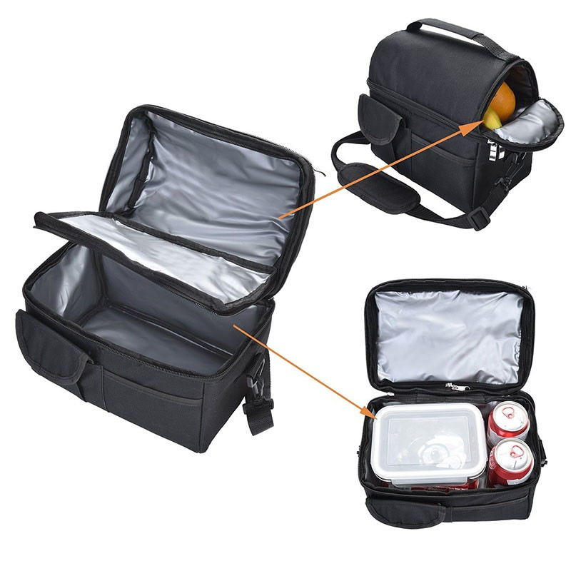Izolirana torba za ručak za piknik Višekratna termalna uniseks višenamjenska kutija za dugotrajno hlađenje i toplinu Nepropusna Vodootporna