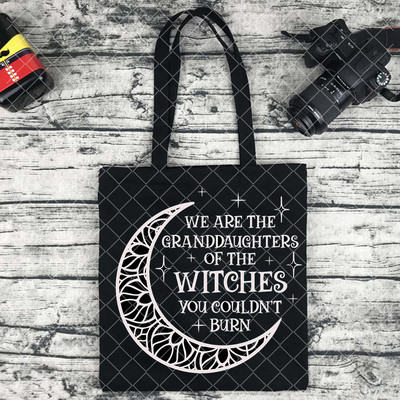 Harajuku Iepirkšanās Canvas Shopper Bag meitenes rokassoma plecu dāmu soma sievietēm Shopper soma burvju Witches Brew Tarot karti raganu soma