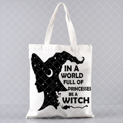 Harajuku Iepirkšanās Canvas Shopper Bag meitenes rokassoma plecu dāmu soma sievietēm Shopper soma burvju Witches Brew Tarot karti raganu soma