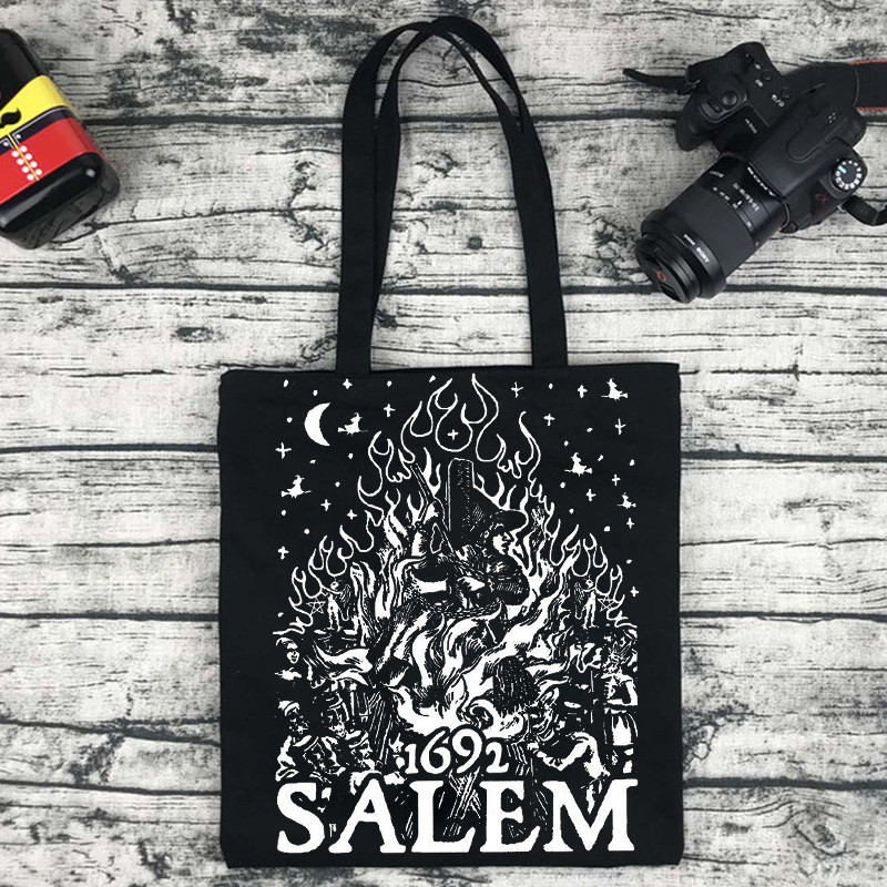 Harajuku Iepirkšanās Canvas Shopper Bag meitenes rokassoma plecu dāmu soma sievietēm Shopper soma burvju Witches Brew Tarot karti raganu soma