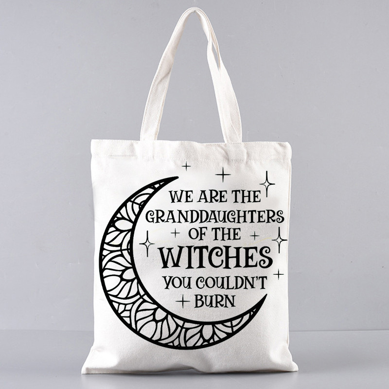 Harajuku Iepirkšanās Canvas Shopper Bag meitenes rokassoma plecu dāmu soma sievietēm Shopper soma burvju Witches Brew Tarot karti raganu soma