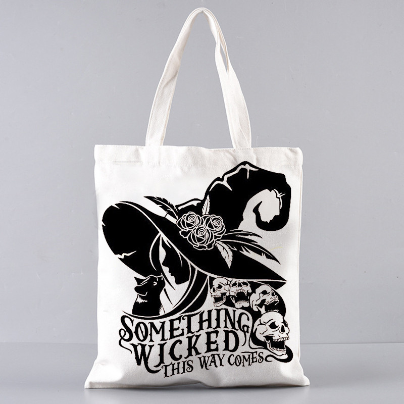 Harajuku Iepirkšanās Canvas Shopper Bag meitenes rokassoma plecu dāmu soma sievietēm Shopper soma burvju Witches Brew Tarot karti raganu soma