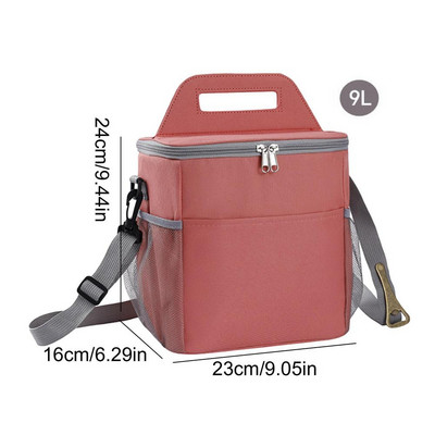 Rashladni ruksak za plažu Vodootporna rashladna torbica s dvostrukim patentnim zatvaračima Vanjska torba od Oxford tkanine s bočnom mrežastom torbom Prijenosna