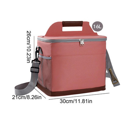 Rashladni ruksak za plažu Vodootporna rashladna torbica s dvostrukim patentnim zatvaračima Vanjska torba od Oxford tkanine s bočnom mrežastom torbom Prijenosna