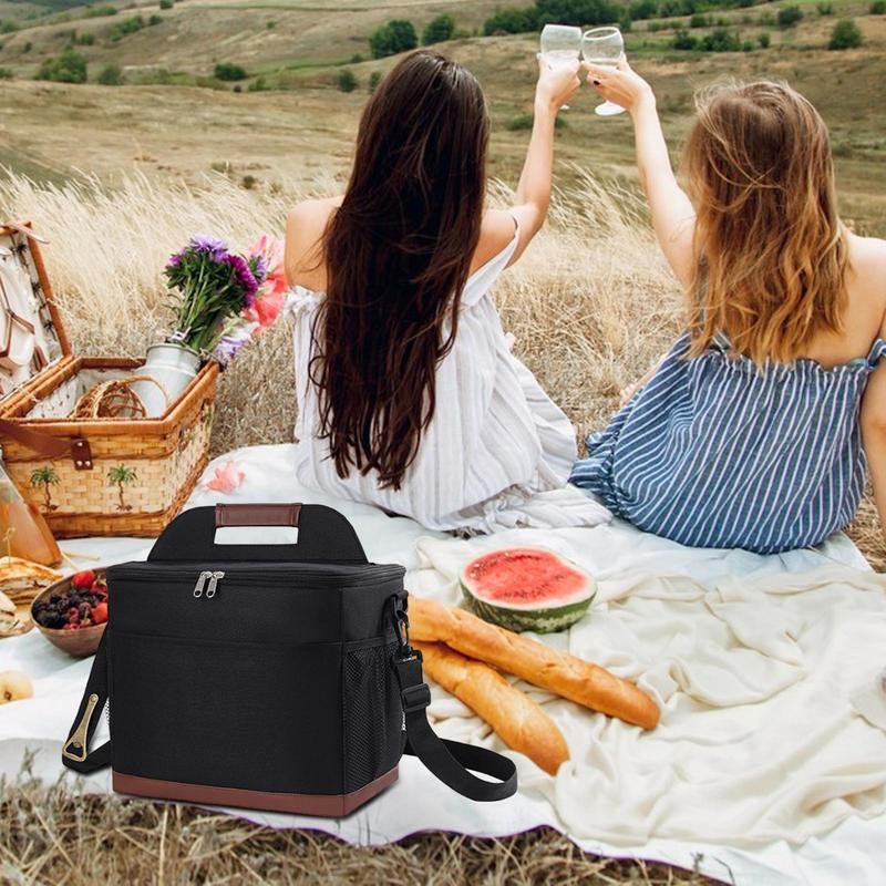 Rashladni ruksak za plažu Vodootporna rashladna torbica s dvostrukim patentnim zatvaračima Vanjska torba od Oxford tkanine s bočnom mrežastom torbom Prijenosna