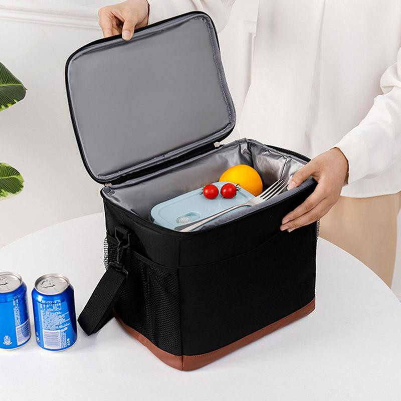 Rashladni ruksak za plažu Vodootporna rashladna torbica s dvostrukim patentnim zatvaračima Vanjska torba od Oxford tkanine s bočnom mrežastom torbom Prijenosna