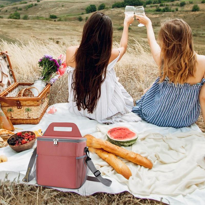 Rashladni ruksak za plažu Vodootporna rashladna torbica s dvostrukim patentnim zatvaračima Vanjska torba od Oxford tkanine s bočnom mrežastom torbom Prijenosna