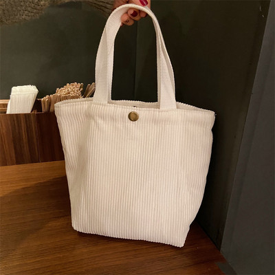 Slatka mala torbica od samta u korejskom stilu za žene, mini torbe za djevojčice, torbe za ručak, platnena torbica za ruke