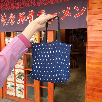 Slatka mala torbica od samta u korejskom stilu za žene, mini torbe za djevojčice, torbe za ručak, platnena torbica za ruke