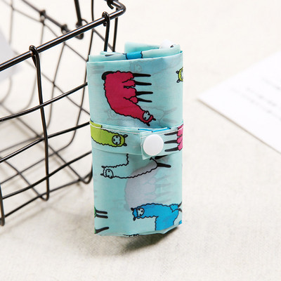 Poliestera salokāms otrreizējās pārstrādes iepirkumu maisiņš Eko atkārtoti lietojams maisiņš Augļu un dārzeņu pārtikas preču veikals