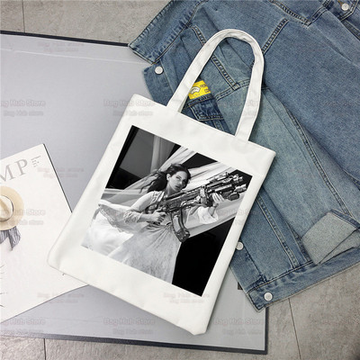 Lana Del Rey Obožavatelji pjevačica Ženska platnena torba na rame Platnena torba Eco Just for Life Shopping Bag Platnena torba Ručna torba Svakodnevna upotreba