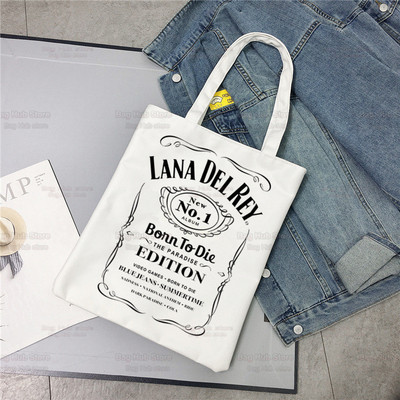 Lana Del Rey Obožavatelji pjevačica Ženska platnena torba na rame Platnena torba Eco Just for Life Shopping Bag Platnena torba Ručna torba Svakodnevna upotreba