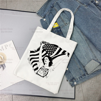 Lana Del Rey Obožavatelji pjevačica Ženska platnena torba na rame Platnena torba Eco Just for Life Shopping Bag Platnena torba Ručna torba Svakodnevna upotreba