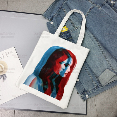 Lana Del Rey Obožavatelji pjevačica Ženska platnena torba na rame Platnena torba Eco Just for Life Shopping Bag Platnena torba Ručna torba Svakodnevna upotreba