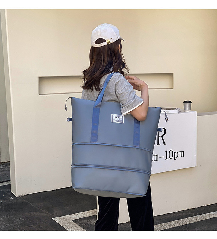 Dvoslojna ekspanzija Putna torba velikog kapaciteta Ručna torba Ženska platna torba Suho mokro odvajanje Ženska torba za prtljagu Torbe za rame