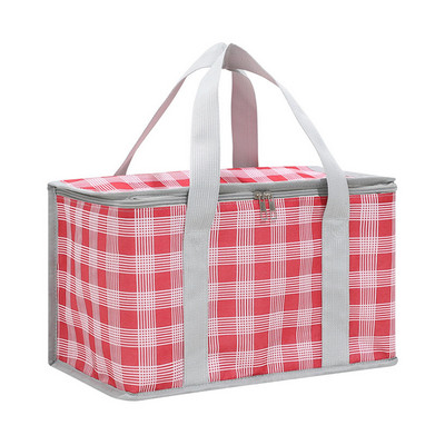 Izolēta piknika soma, izturīga pret noplūdi, izolēta aukstuma soma ar rāvējslēdzēja augšdaļu kempinga dienas ceļojumu pārgājienu grilēšanai