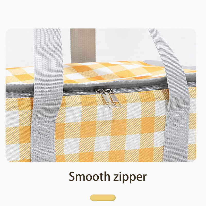 Izolēta piknika soma, izturīga pret noplūdi, izolēta aukstuma soma ar rāvējslēdzēja augšdaļu kempinga dienas ceļojumu pārgājienu grilēšanai