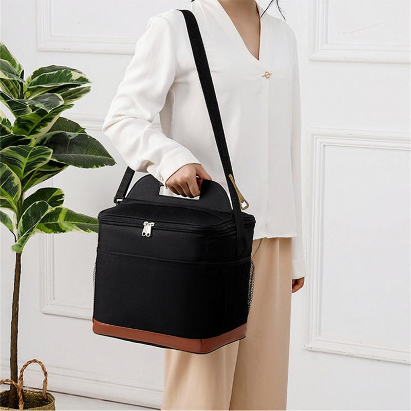 Piknikukott Hall soojusisolatsioon, suure mahutavusega, hõlpsasti kaasaskantav Mitmevärviline valikuline majatarbed Kaasaskantav piknikukott, oranž