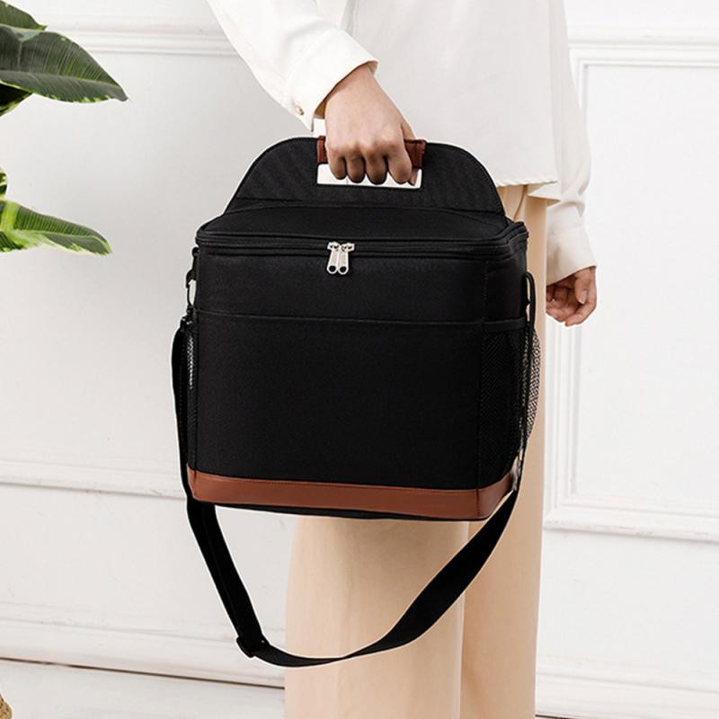 Piknikukott Hall soojusisolatsioon, suure mahutavusega, hõlpsasti kaasaskantav Mitmevärviline valikuline majatarbed Kaasaskantav piknikukott, oranž