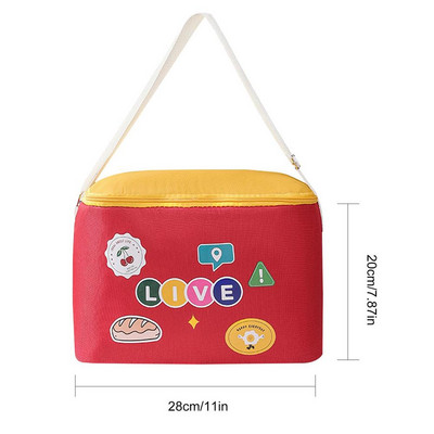 Piknika aukstuma soma bieza izolēta piknika soma izolēta aukstuma soma 10l rokas pārnēsājama plecos piknika groza dzesētājs priekš