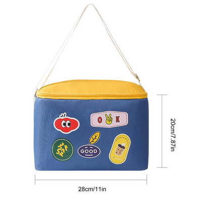 Piknika aukstuma soma bieza izolēta piknika soma izolēta aukstuma soma 10l rokas pārnēsājama plecos piknika groza dzesētājs priekš