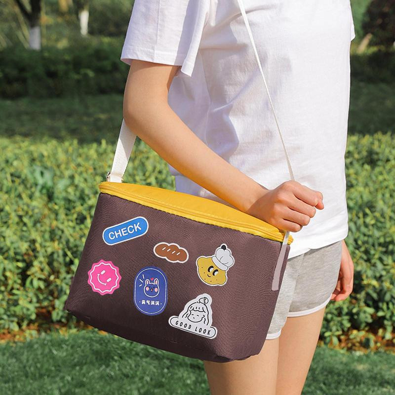 Piknika aukstuma soma bieza izolēta piknika soma izolēta aukstuma soma 10l rokas pārnēsājama plecos piknika groza dzesētājs priekš