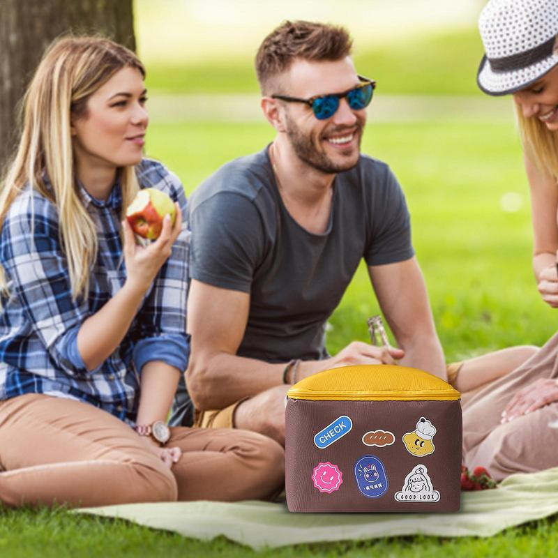 Piknika aukstuma soma bieza izolēta piknika soma izolēta aukstuma soma 10l rokas pārnēsājama plecos piknika groza dzesētājs priekš