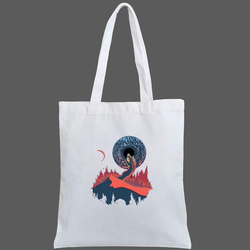 Anime Frank Arrakis Dune Genți de cumpărături femei dulce pânză pentru petrecere a timpului liber Magazin zilnic de înaltă calitate Harajuku Geantă pentru băcănie