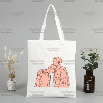 Call me by Your Name Timothee Chalamet Korea Ulzzang Shopper τσάντα εκτύπωσης καμβά τσάντα τσάντα τσάντα χειρός Γυναικείες τσάντες τσάντες ώμου Harajuku