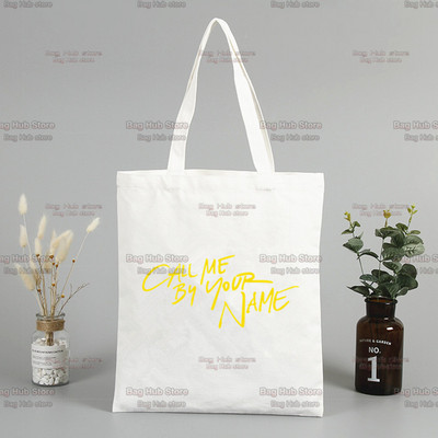 Call me by Your Name Timothee Chalamet Korea Ulzzang Shopper τσάντα εκτύπωσης καμβά τσάντα τσάντα τσάντα χειρός Γυναικείες τσάντες τσάντες ώμου Harajuku