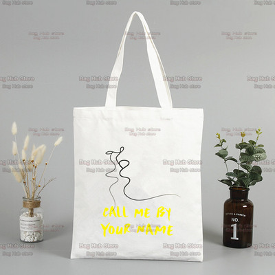 Call me by Your Name Timothee Chalamet Korea Ulzzang Shopper τσάντα εκτύπωσης καμβά τσάντα τσάντα τσάντα χειρός Γυναικείες τσάντες τσάντες ώμου Harajuku
