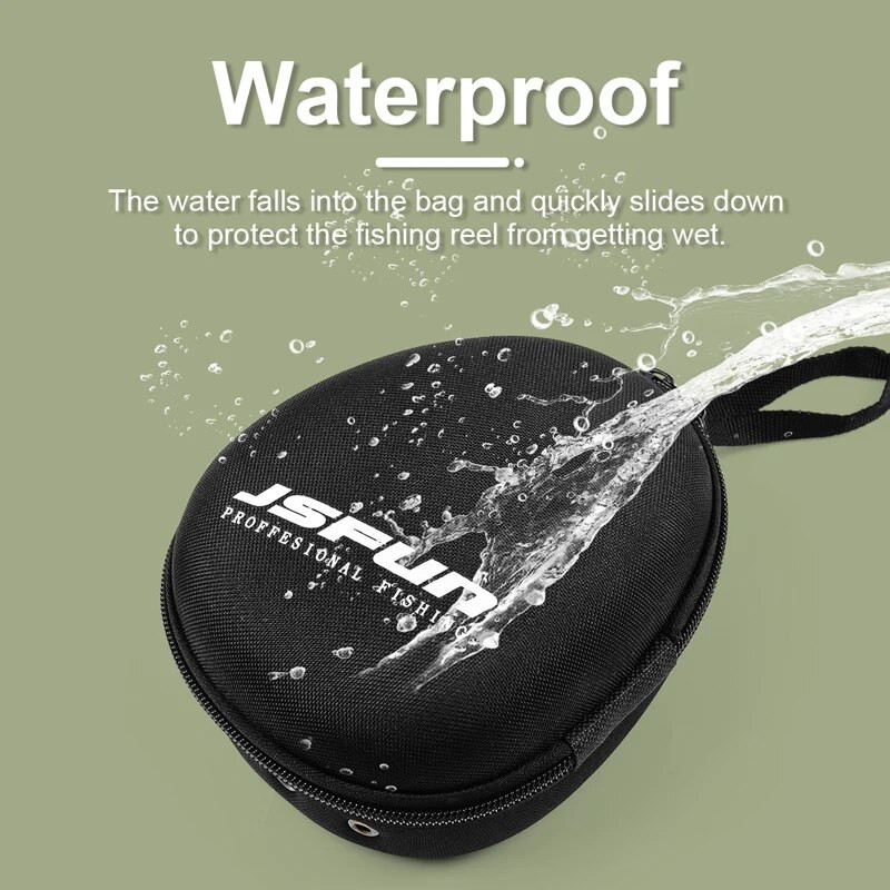 JSFUN pārnēsājamā EVA makšķerēšanas spoles somas aizsargmaciņa vāciņš bungu/spininga/plostu spoles makšķerēšanas maisiņu makšķerēšanas piederumiem