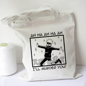 Japonské anime džúdžucu kaisen gojo dievčenská taška cez rameno ženy plátená taška kabelka plážová párty veľká kapacita ležérna nákupná taška