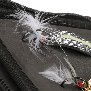 Πορτοφόλι μεγάλης χωρητικότητας Fishing Lure Bag Πορτοφόλι EVA Inner Spinner Κουτάλι αποθήκευσης δολώματος Θήκη μεταφοράς Μεταλλική θήκη για ψάρεμα Κουτί ψαρέματος