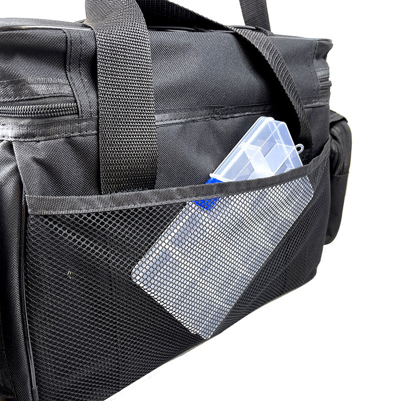 50 * 30 * 25 cm ūdensnecaurlaidīgs makšķerēšanas soma neilona liela ietilpība daudzfunkcionāla makšķerēšanas piederumu soma Divslāņu āra makšķerēšanas tīkla soma