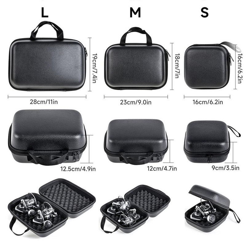 Horgászorsó táska Ütésálló pergető orsó védőburkolat horgászfelszerelés tároló tok pergető pergető orsóhoz