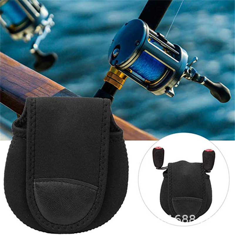 Makšķerēšanas spoles soma Baitcasting Reel aizsargapvalka vāks Uzglabāšana Neoprēna pārnēsājama soma ēsmas liešanas spoles makšķerēšanas aprīkojumam