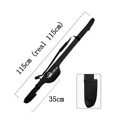 120/125/130/135/140cm Spinninga makšķerēšanas mugursoma plecu soma Spoles pārsegs Uzglabāšanas staba turētājs Salokāms neilona stieņa futrālis J478