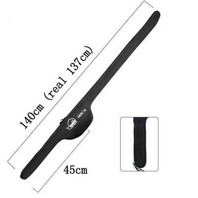 120/125/130/135/140cm Spinninga makšķerēšanas mugursoma plecu soma Spoles pārsegs Uzglabāšanas staba turētājs Salokāms neilona stieņa futrālis J478