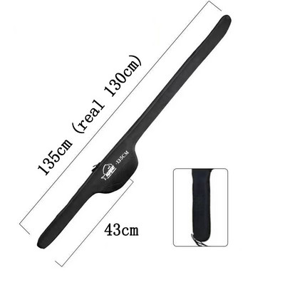120/125/130/135/140cm Spinninga makšķerēšanas mugursoma plecu soma Spoles pārsegs Uzglabāšanas staba turētājs Salokāms neilona stieņa futrālis J478