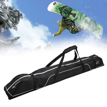 Πανί Oxford Snowboard κάλυμμα αδιάβροχο με τσάντα αποθήκευσης εξοπλισμού σκι με τροχούς, ανθεκτικό στη φθορά, ανθεκτικό στις γρατσουνιές για υπαίθρια αθλήματα