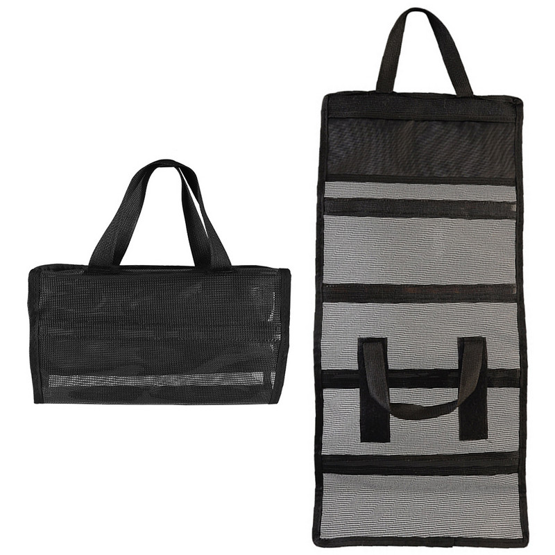 Pārnēsājamas makšķerēšanas ēsmas somas, netīrumu izturīgas sieta salokāmas ēsmas pievilināšanas āķa rokassomiņas, elpojošas, nodilumizturīgas zvejas rīku piederumi