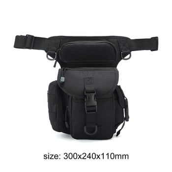 Molle Pouch Waist Belt Packs Примамка Риболовни аксесоари Съхранение Чанти с цип Открит Къмпинг Туризъм Пътуване Военна тактика Чанта за крака