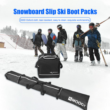 Σετ τσάντες σκι 2 τμχ Τσάντα για Snowboard And Boot Bag Αδιάβροχα Αδιάβροχα Σακίδια Σκι Σετ Αξεσουάρ σκι Duffle Bags