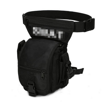 600D ūdensnecaurlaidīga neilona motociklu izjādes kempinga soma vīriešiem militārā taktiskā nolaižamā kāju soma vidukļa soma ar regulējamu augšstilbu siksnu