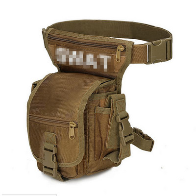 600D ūdensnecaurlaidīga neilona motociklu izjādes kempinga soma vīriešiem militārā taktiskā nolaižamā kāju soma vidukļa soma ar regulējamu augšstilbu siksnu