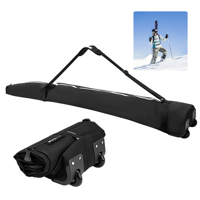 Üzleti szállítási snowboard táska kerekes téli sífelszerelés tároló táska, nagy kapacitású vízálló snowboard szemüveghez, kesztyűhöz