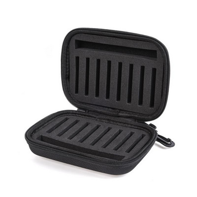 Momeală portabilă pentru pescuit cu muscă Spinner Linguriță Momeală Cutie de spumă Păstrăv Muște Cârlig de pește Cârlig de pește Hard EVA Carcasă de depozitare Container Bag FH07