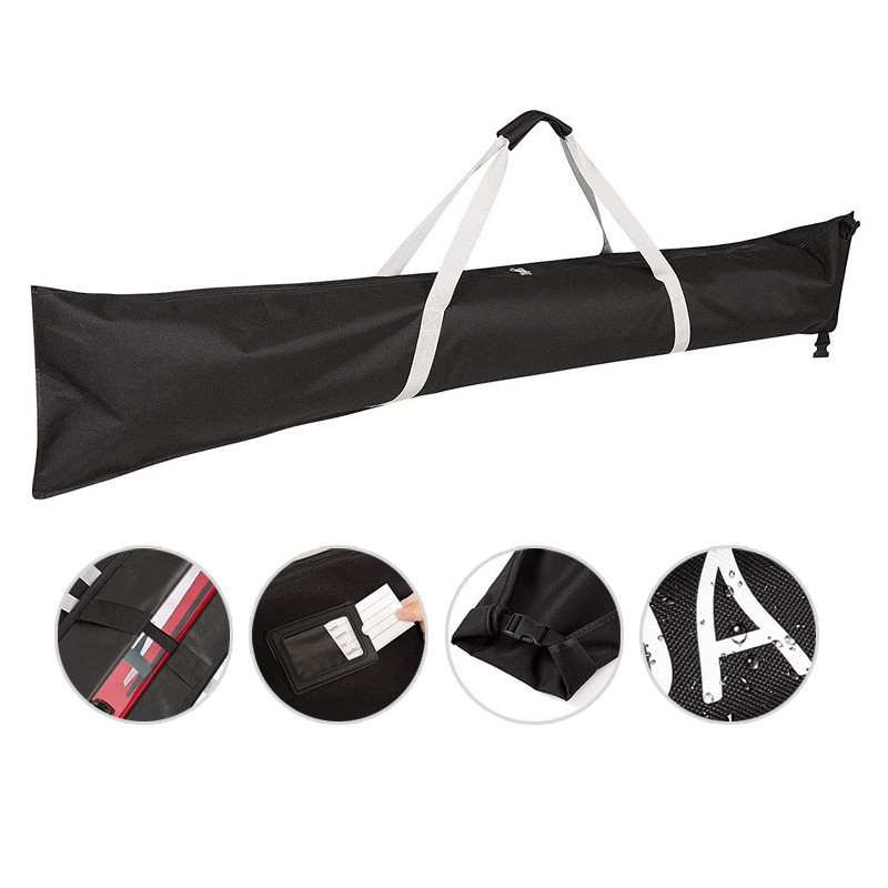185 cm-es sításka Hordozható snowboardtáska havas utazáshoz és síeléshez Vízálló téli szabadtéri síkiegészítők Hósport