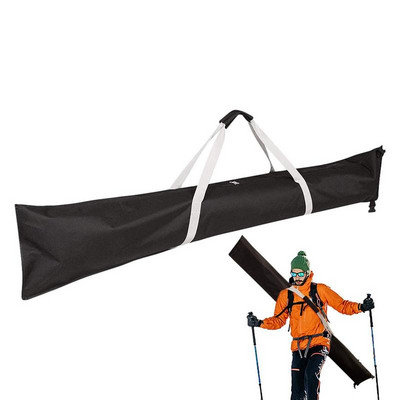 185 cm-es sí szabadtéri kempingtáska tartós fogantyú, sí- és snowboard felszerelés utazótáska vízálló snowboard szemüveghez, kesztyűhöz